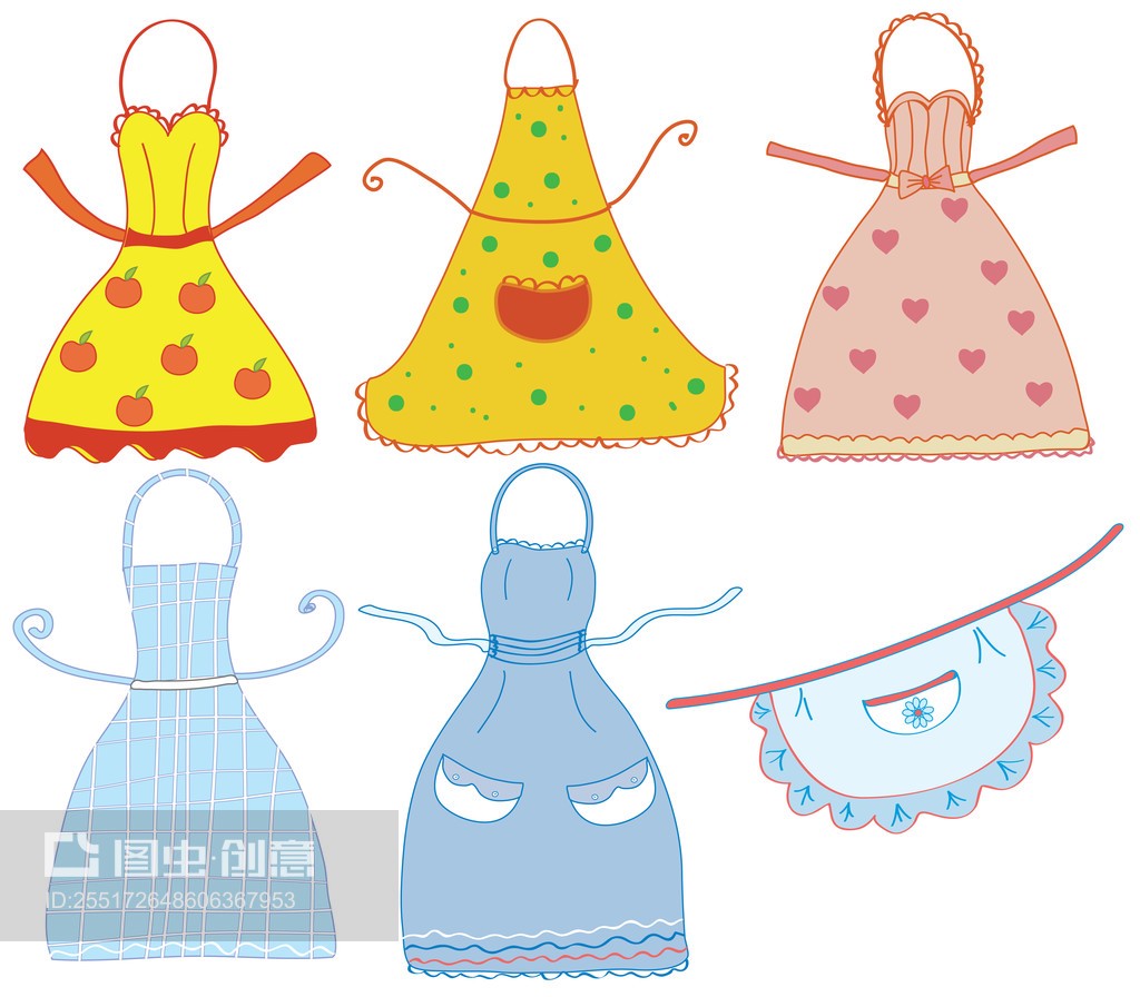 有趣的围裙套装Funny aprons set