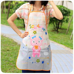 品兔 围裙厨房防油污无袖围裙围腰